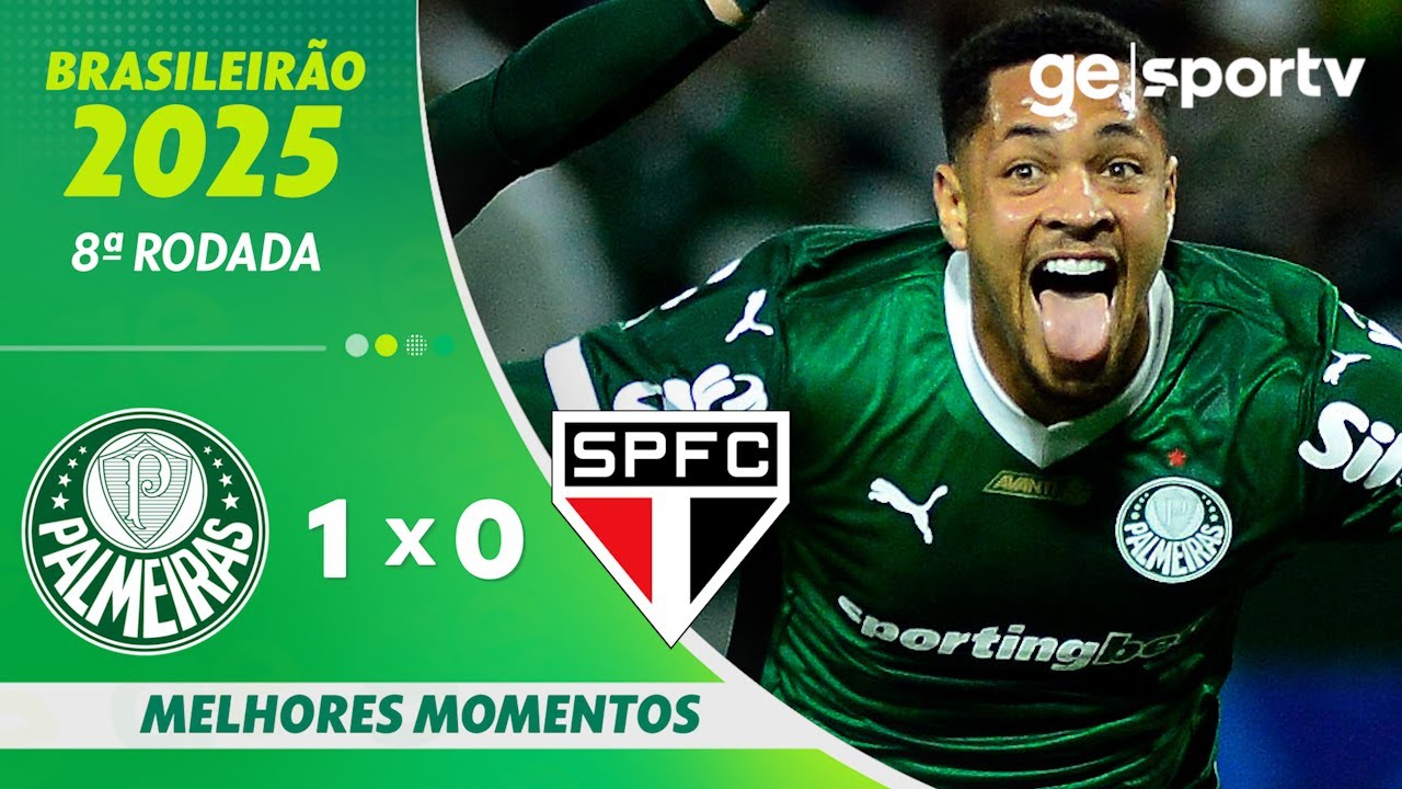 PALMEIRAS 1 X 0 SÃO PAULO | MELHORES MOMENTOS | 8ª RODADA DO BRASILEIRÃO | ge.globo