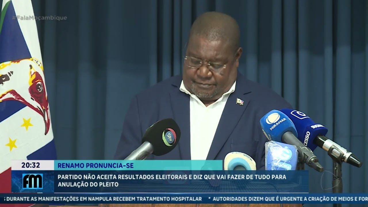 Comissão Política da Renamo pronuncia-se sobre resultados eleitorais anunciados pela CNE @PortalFM24