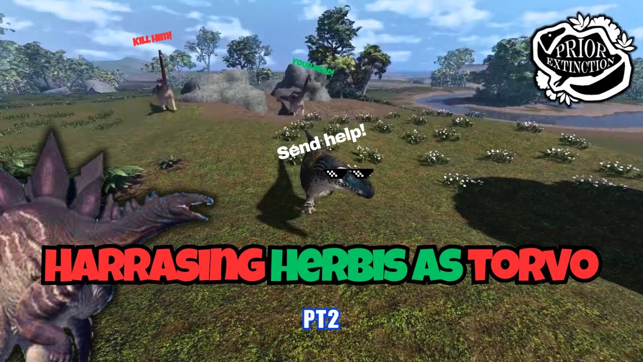 Harassing Herbivores as a Torvo Pt2 | Prior Extinction | Roblox