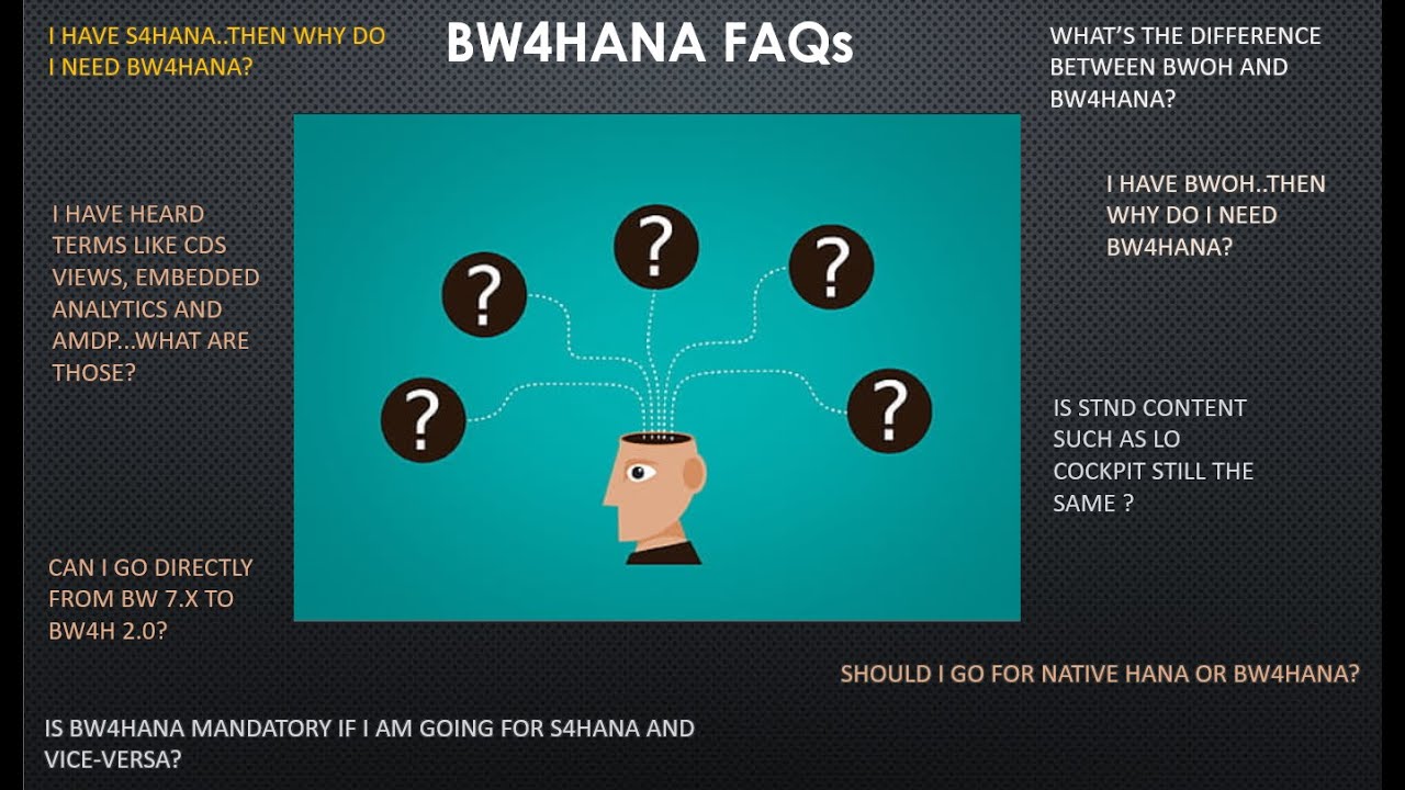 BW4HANA — часто задаваемые вопросы и ответы