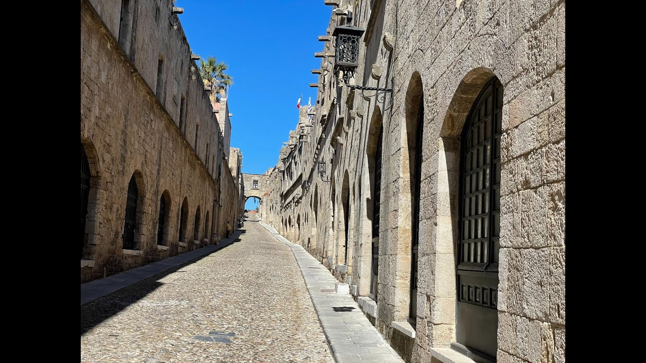 RHODES, CENTER OF RHODES, STREET OF THE KNIGHTS OF RHODES, 2021
