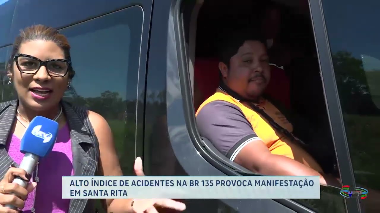 POPULAÇÃO FAZ MANIFESTAÇÃO NA BR 135 EM SANTA RITA