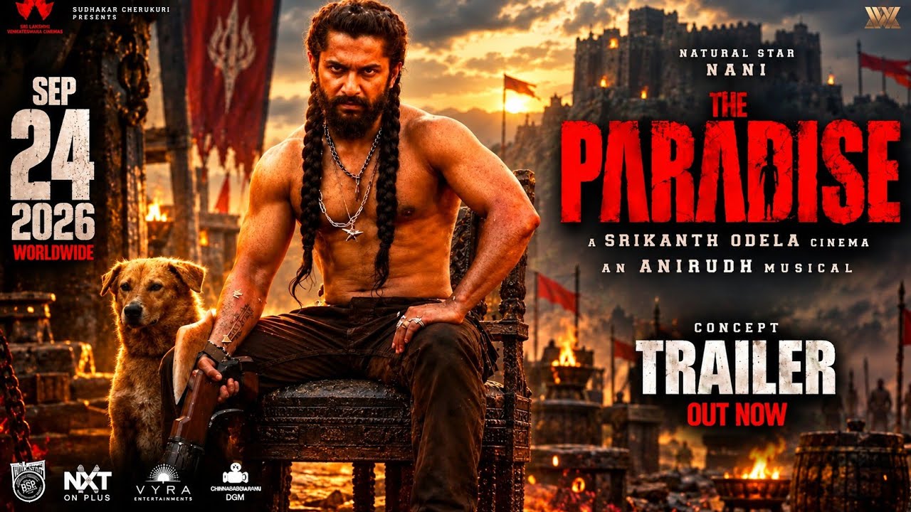 The Paradise Surprise Trailer 🔥 The Epic Begins | Nani | Srikanth Odela | Anirudh | 4K