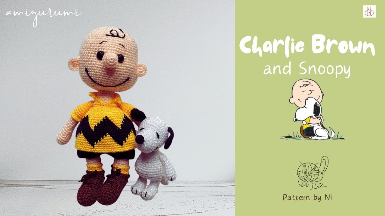 Charlie Brown and Snoopy amigurumi crochet | handmade | Ni crochet