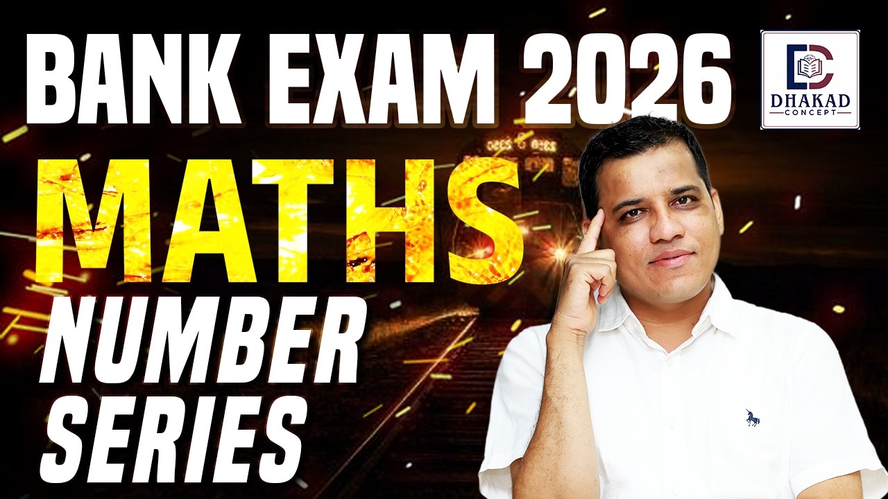 Bank Exam 2026 | Maths Number Series Tricks 🔥 | By KK Sir