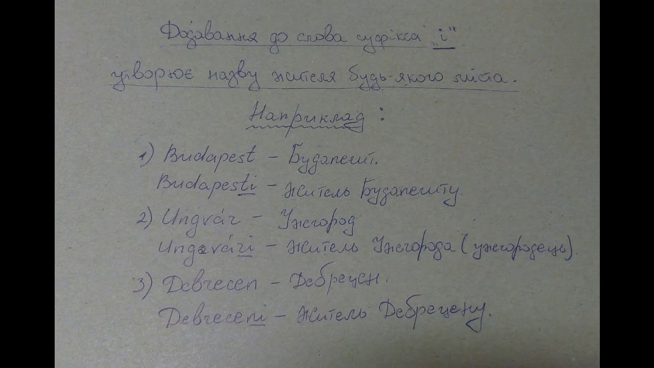 Угорська мова: Закінчення 