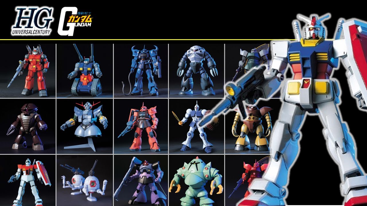 【全部紹介】HGUC_機動戦士ガンダム「ガンプラ1分紹介_総集編」