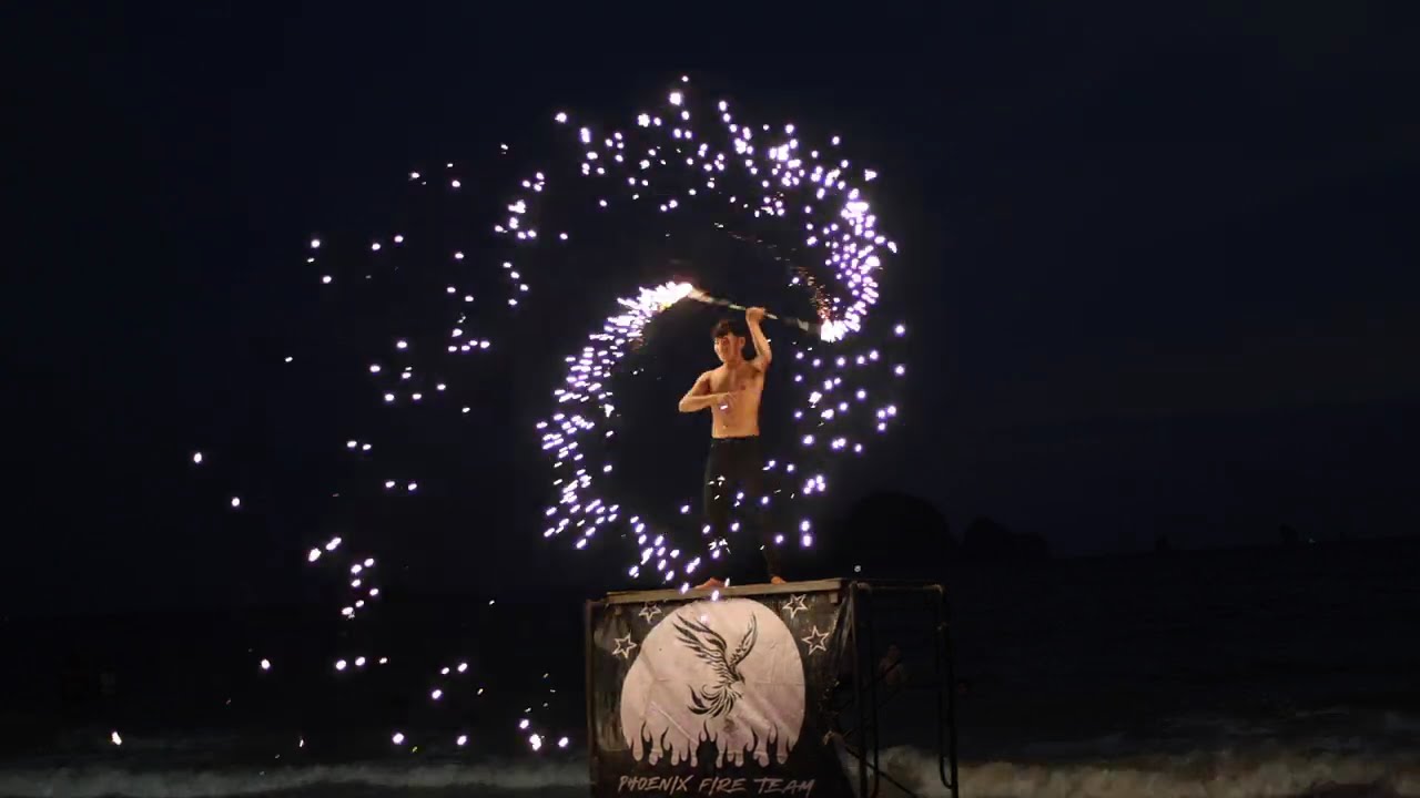 Ao Nang Beach Fire Show, Krabi   4K