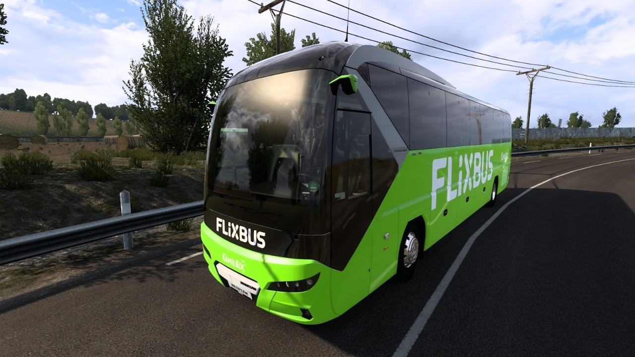 Traveling the roads of France in a FLIXBUS Neoplan Tourliner C13 || Euro Truck Simulator 2