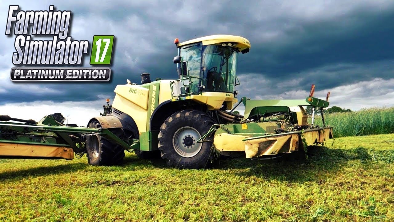 #20 Trawa do biogazowni KRONE BIGM 500 i CLASS Xerion - FS 17 Platinum Edition Gameplay PL