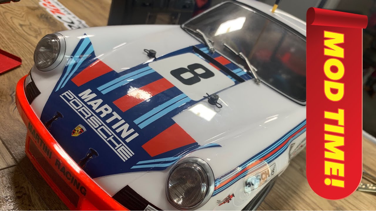 Tamiya Porsche 911 RSR TT02 RC Car Modifications & Gyro Install.