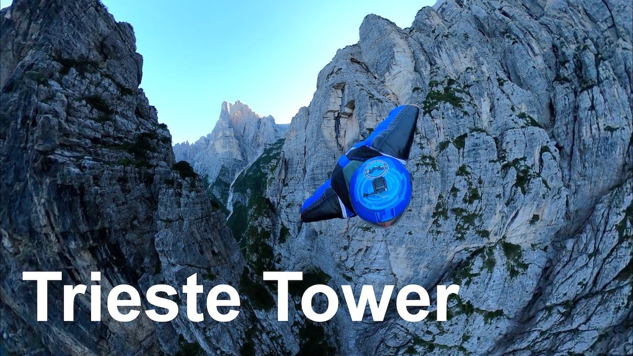 Trieste Tower Wingsuit BASE jump