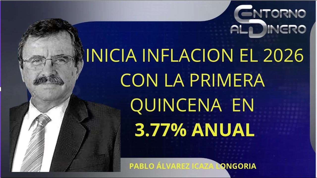 PABLO ALVAREZ ICAZA ANALIZA LA INFLACIÓN A LA PRIMERA QUINCENA DE ENERO HASTA EL  3.77% ANUAL