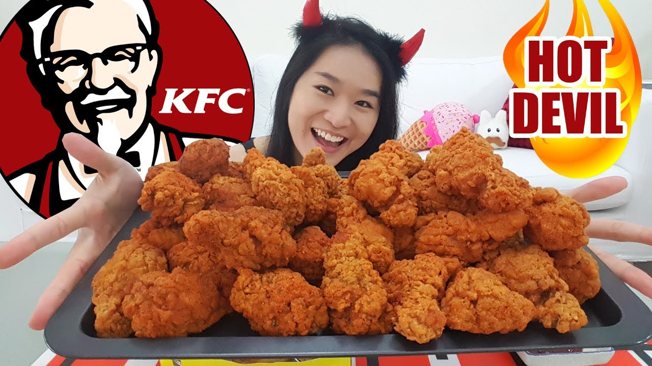 KFC HOT DEVIL DRUMLETS • Creamy Cheese Tarts • Mukbang • Eating Show