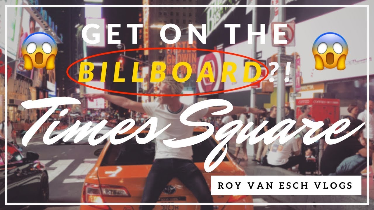 STUDEREN in NEW YORK & IK VERSCHIJN op de BILLBOARDS van TIMES SQUARE?!