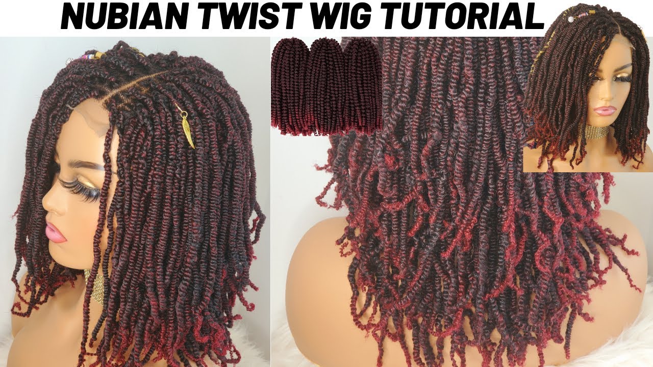 How to make your own Nubian Twist Wig Tutorial| DIY Lace Closure Braided Wig