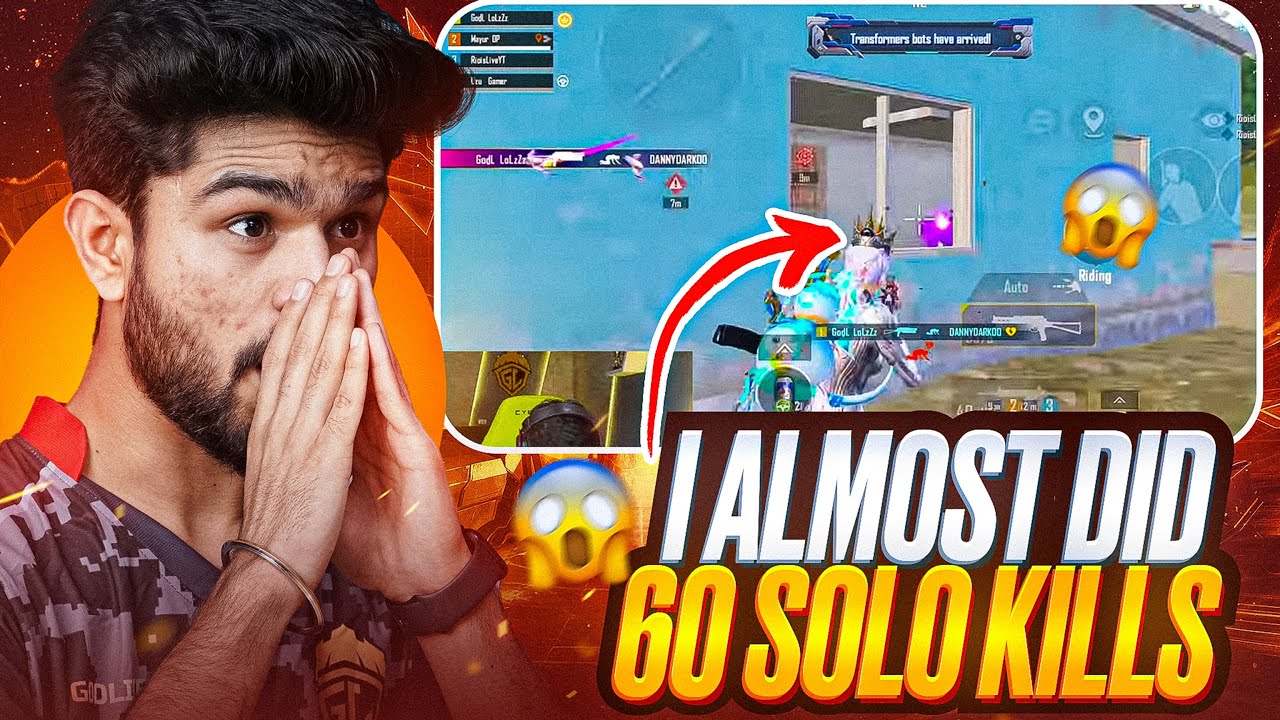 I ALMOST DID 60 SOLO KILLS BUT THIS HAPPENED..! 😱 GodL LoLzZz 53 Solo Kills World Record