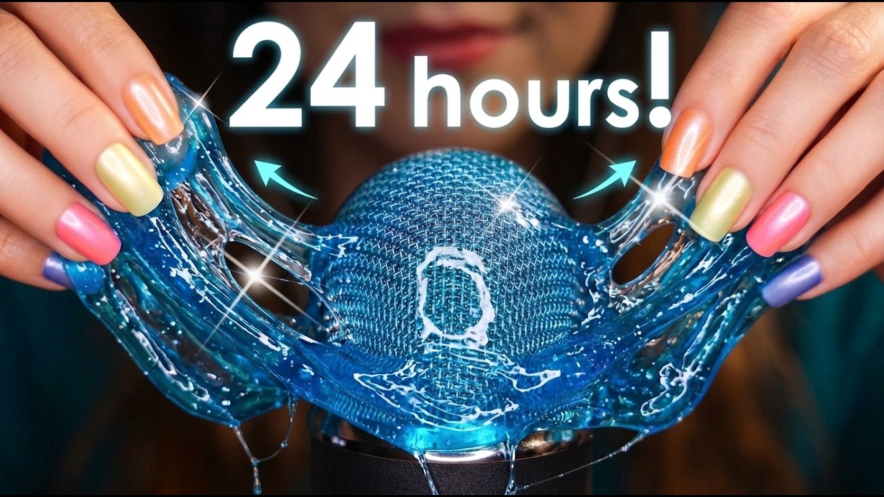 ASMR 24 Hours of Brain Melting SLIME for DEEP SLEEP & Relax 😴 No Talking