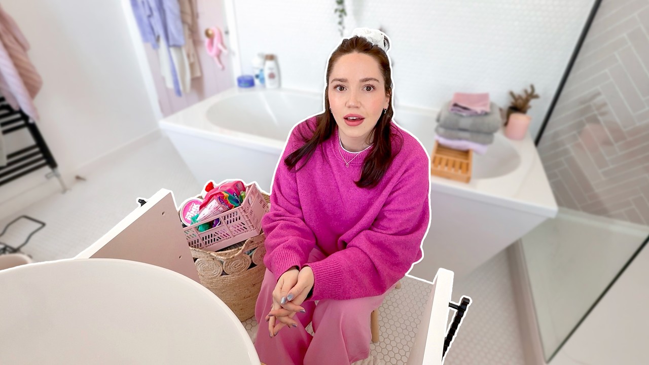 HOME VLOG 🏡 Spring cleaning ep.1 🫧 ft my *new* bathroom cabinet + mini bathroom makeover 🧼