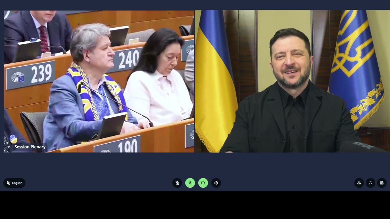 Звернення Зеленського до учасників спеціальної сесії Європейського парламенту