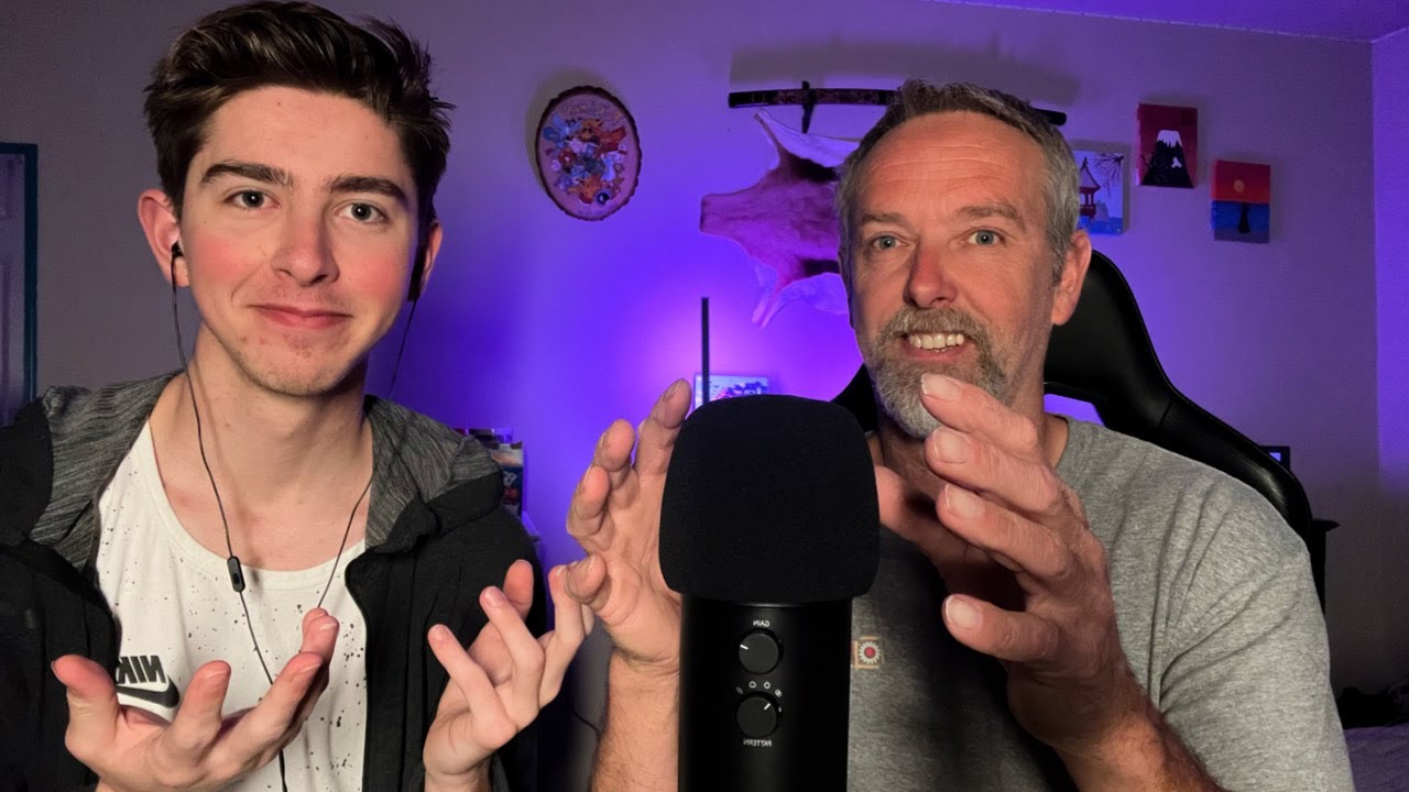 My Dad tries ASMR Again for his Birthday