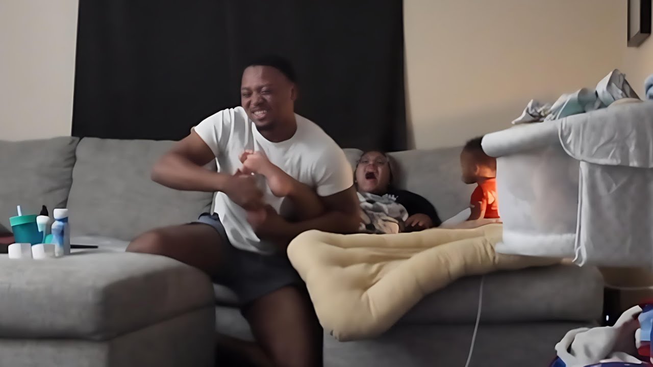 TICKLING MY WIFES FEET PRANK! *she got mad*
