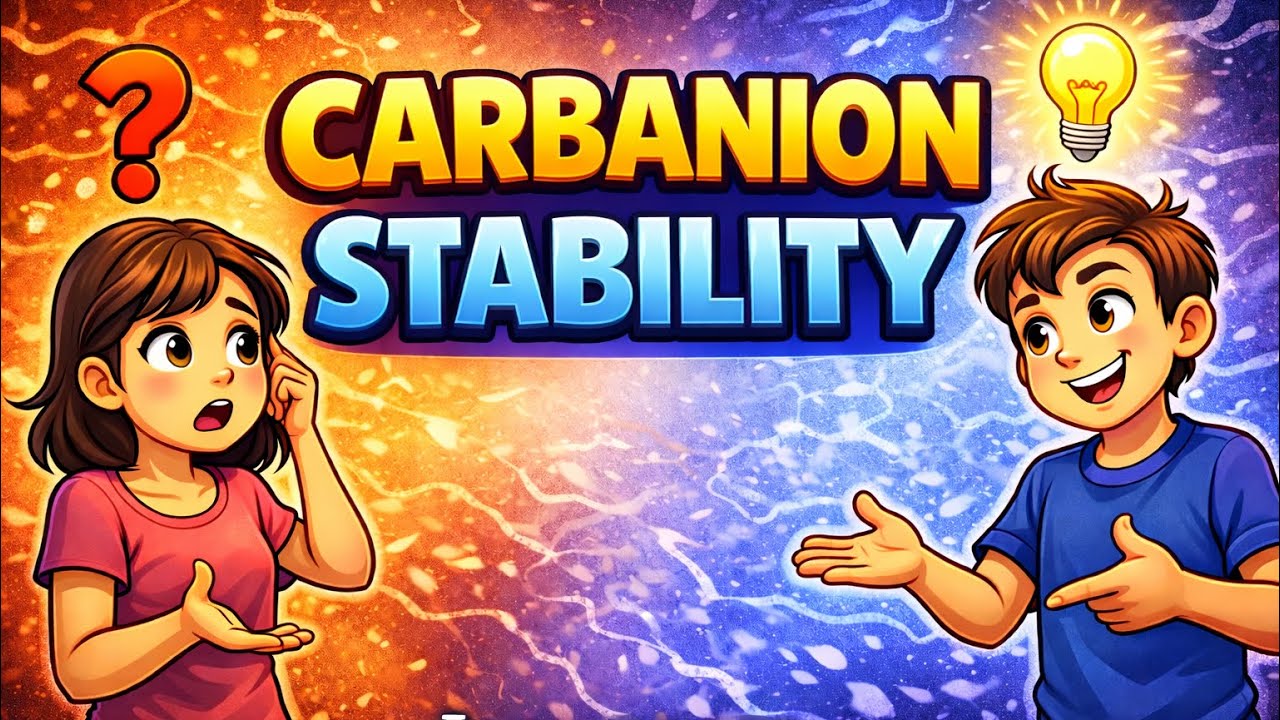 Carbanion stability ! 🔥Inductive effect + Resonance + Hybridisation 💯