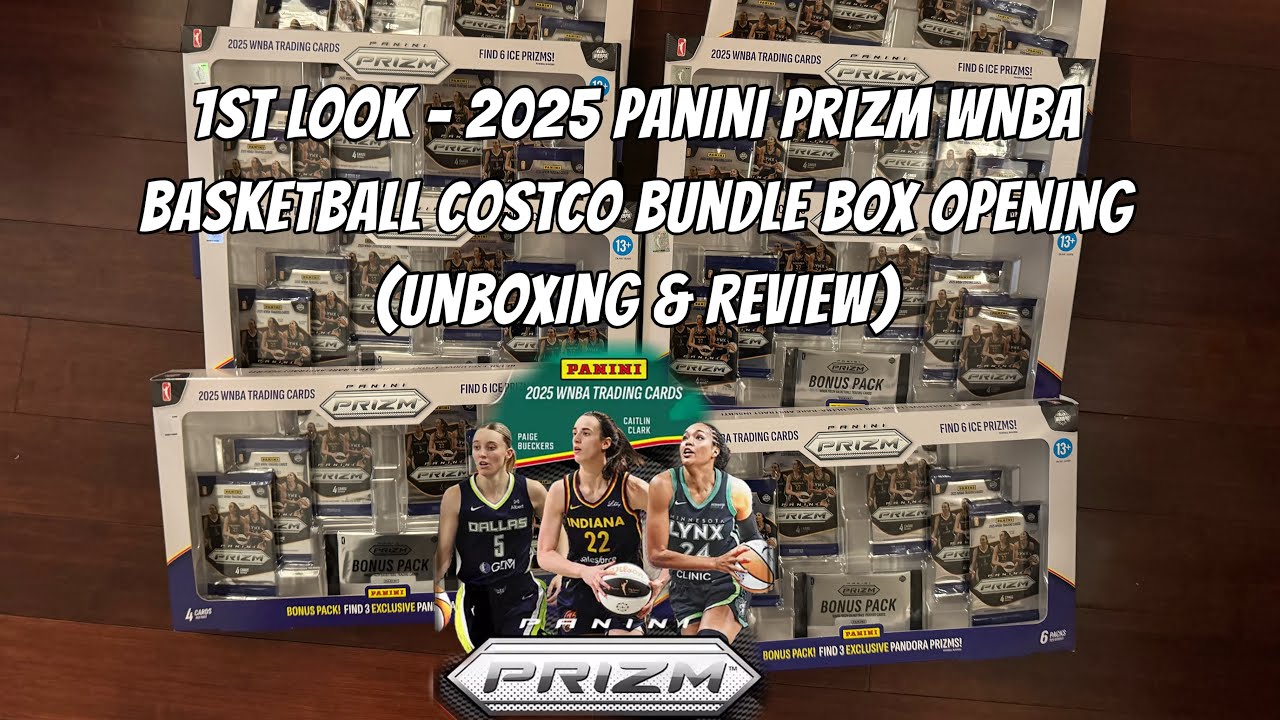 Первый взгляд — Распаковка и обзор набора Panini Prizm WNBA Basketball 2025 от Costco
