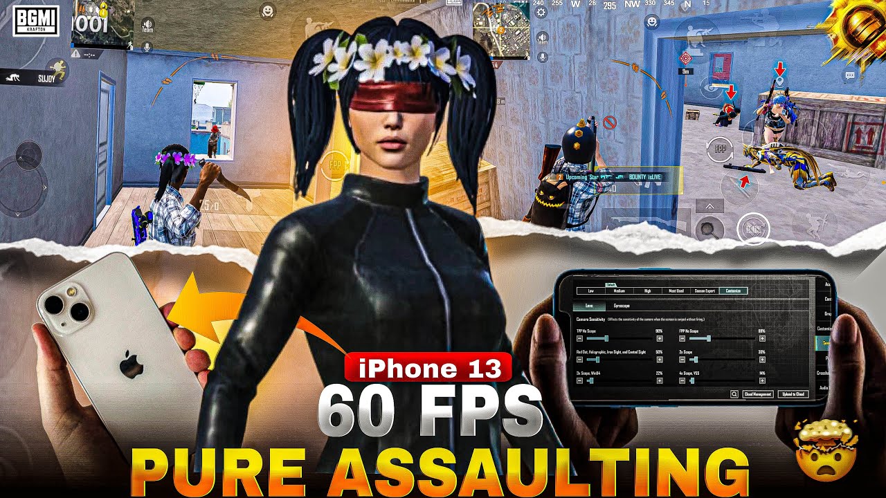 60 FPS PURE ASSAULTING 🔱 IPHONE 13               #bgmi #pubg #60fpsgameplay #iphone13 #viral #video 