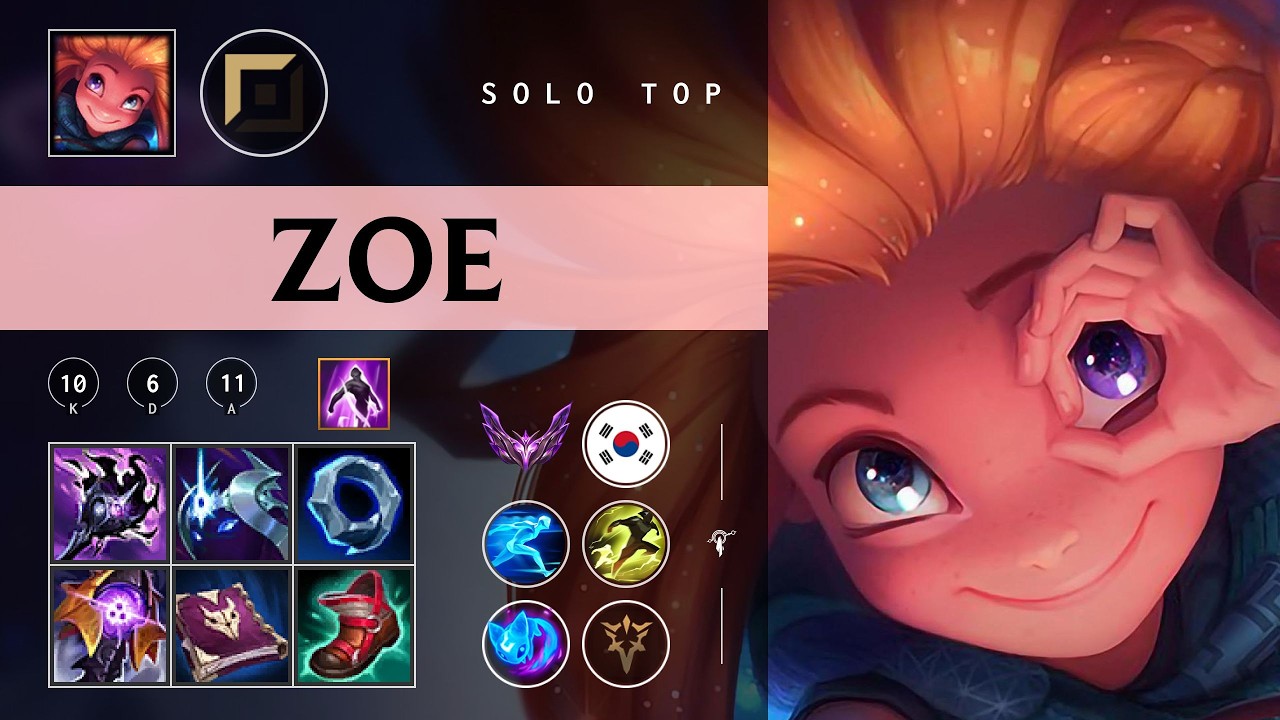 Zoe Top vs K'Sante - KR Master Patch 26.05