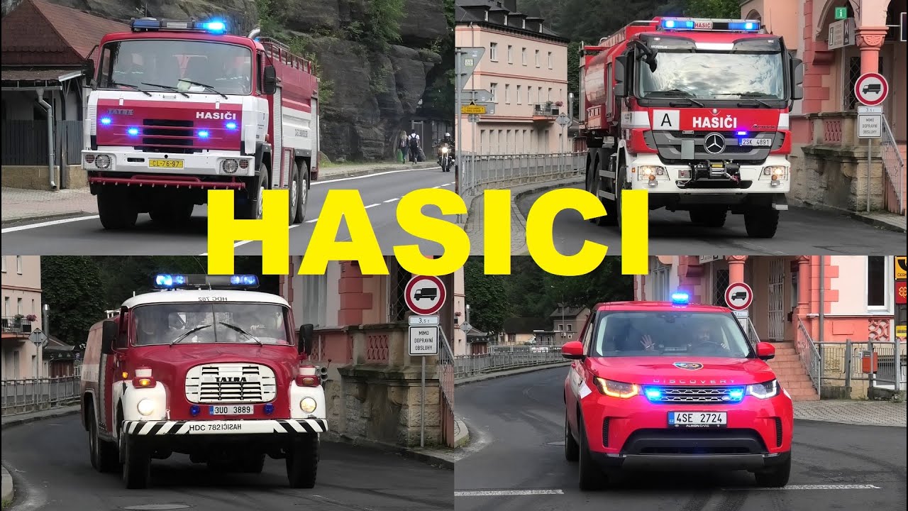 [WALDBRAND HRENSKO]  2xTATRA GTLF + WLF AB Benzin + Oldie TATRA TLF + KdoW Feuerwehrdirektion Hasici
