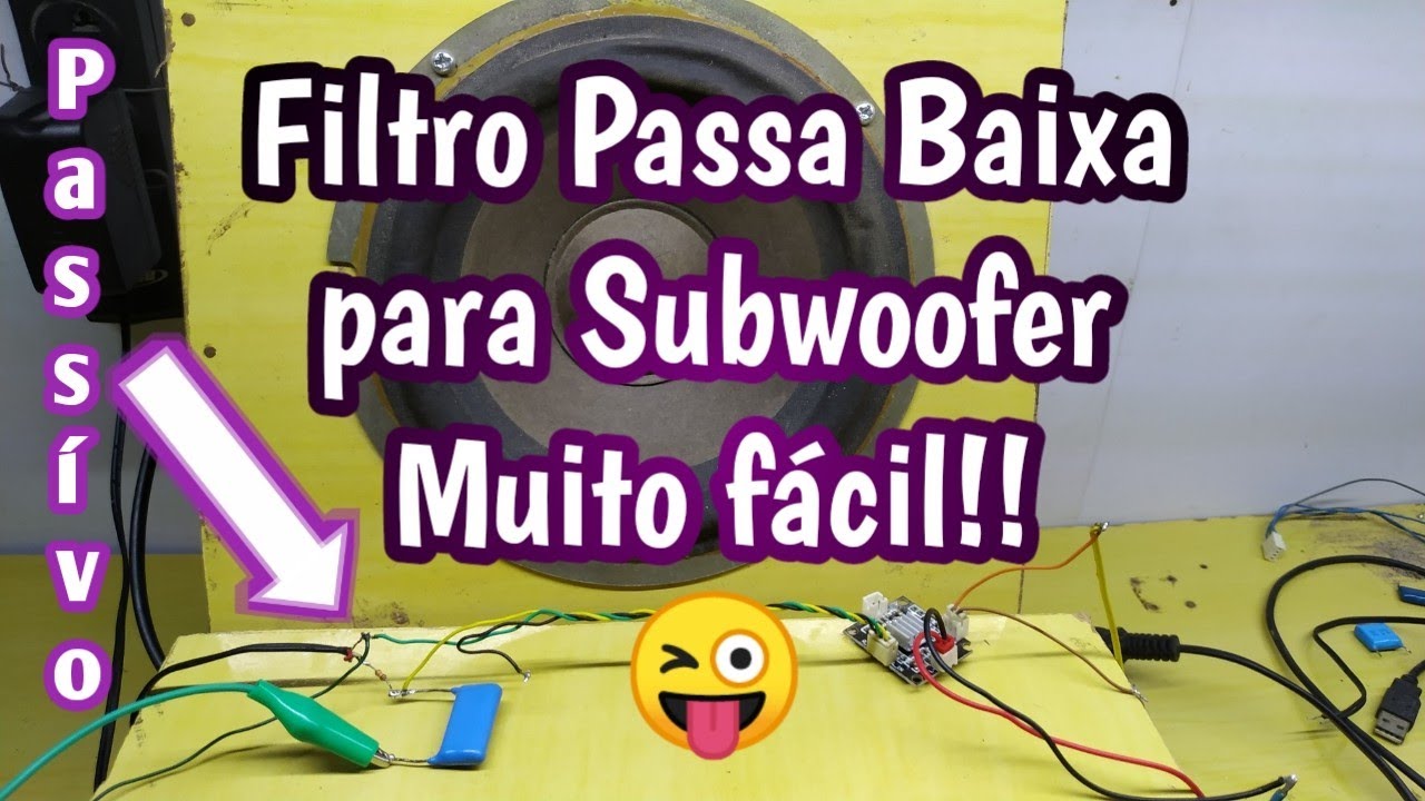 Filtro passa baixa caseiro! Muito fácil!