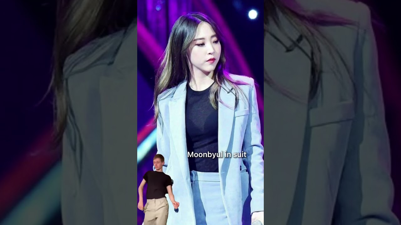 Moonbyul in dress Vs Moonbyul in suit 🥵 #mamamoo #moonbyul