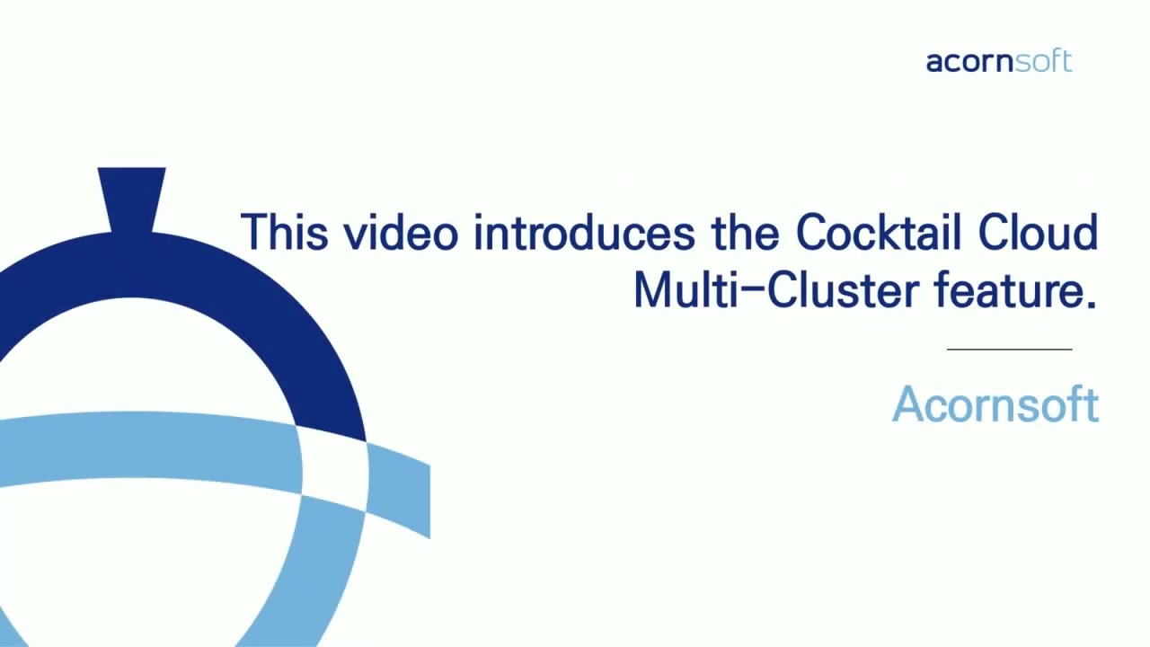 [Acornsoft] Cocktail Cloud - Multicluster Support(En.)