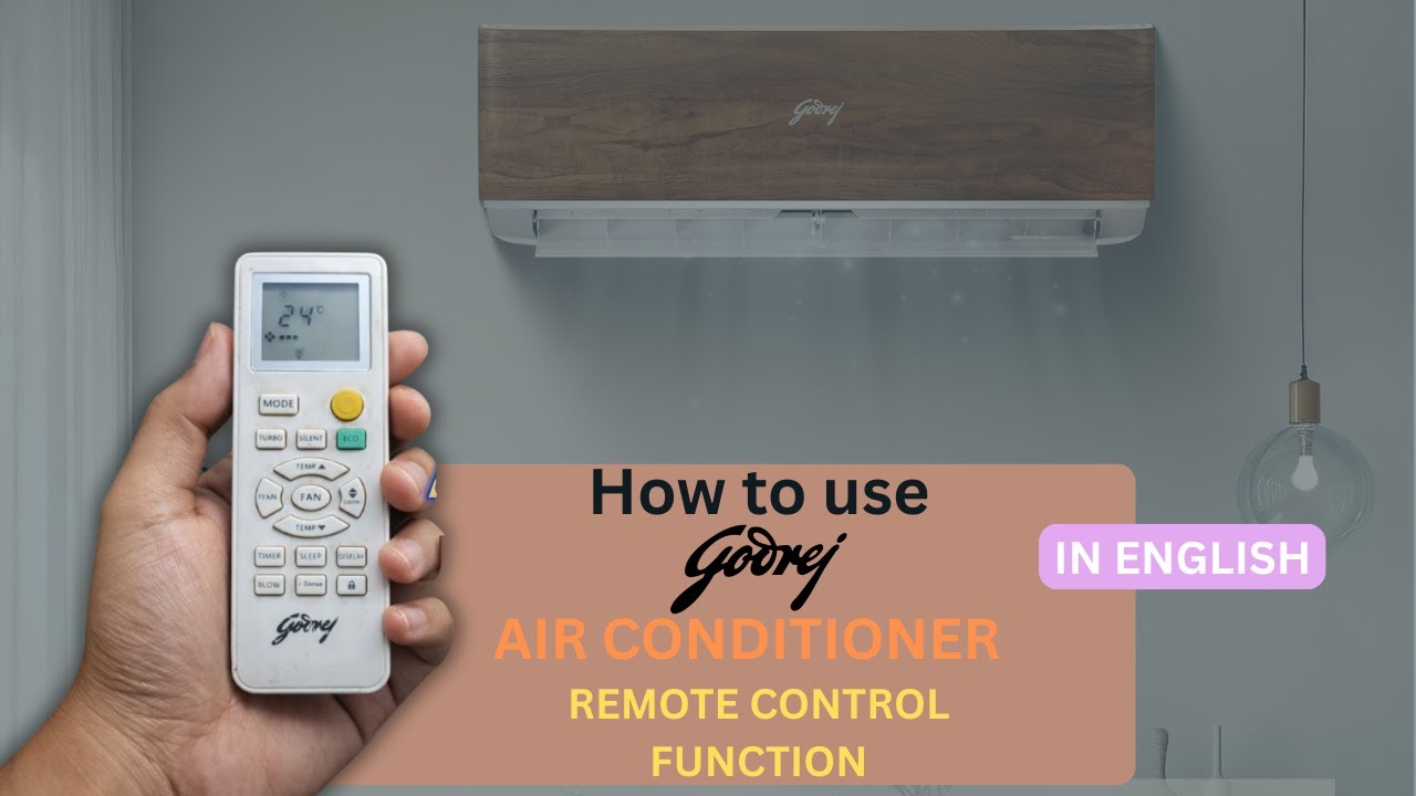 Godrej Inverter AC Remote Control Functions Explained in English