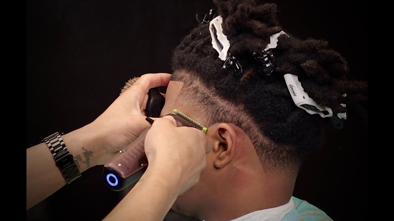 Haircut Tutorial: How To Achieve A Stylish Disconnected High Taper On Dreadlocs!