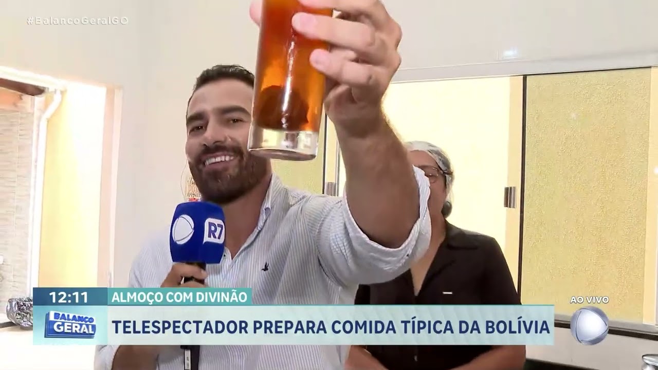 Almoço com Divinão: telespectador prepara comida típica da Bolívia