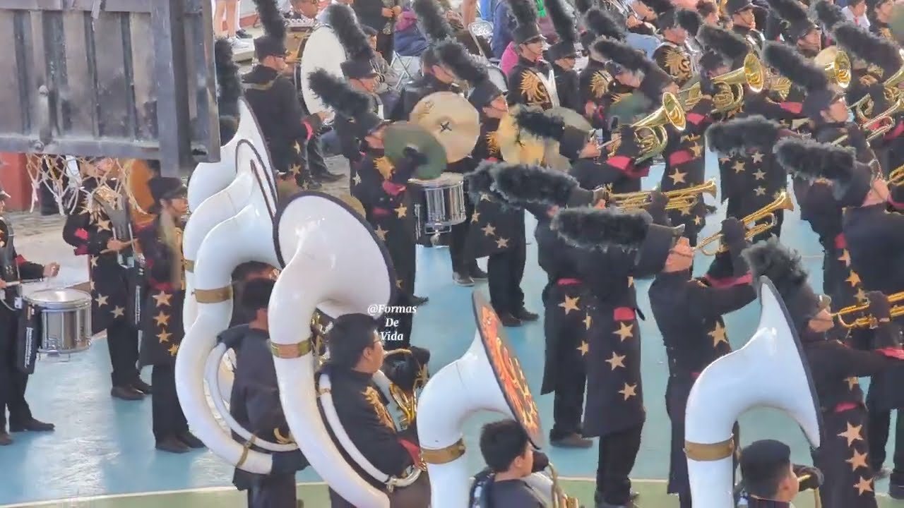 Aguiluchos Marching Band, participación Feria Patronal Zaragoza, Puebla