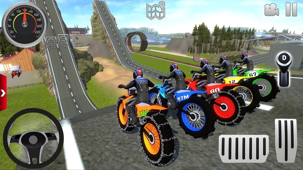 Mega Ramp Motor Bike Stunt Racing Simulator 3D - Extreme Motocross Dirt Bike - Offroad Gameplay