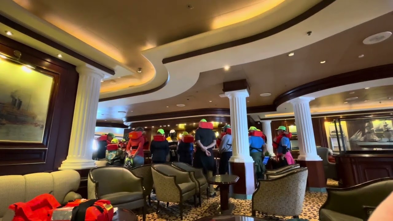 Grand princess muster drill and announcement