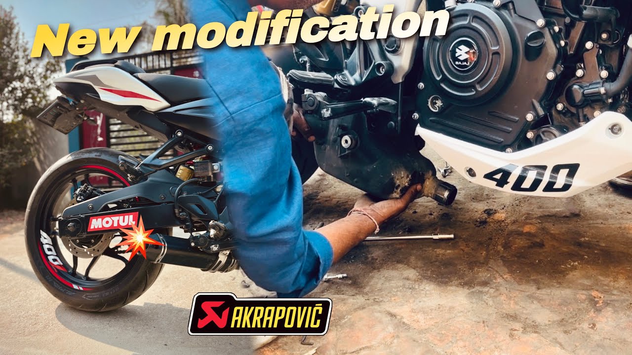 AKRAPOVIC exhaust fitting on NS 400z | Akraprovic exhaust sound 