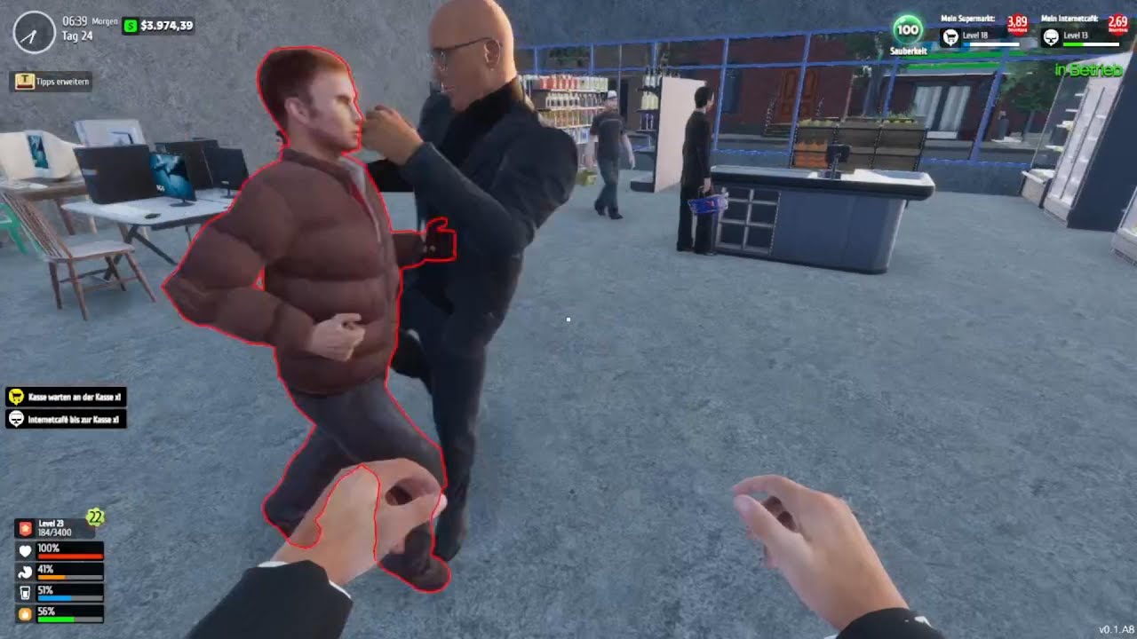 Internet Cafe & Supermarket Simulator 2024 #16 Dieser Bodyguard ist der King