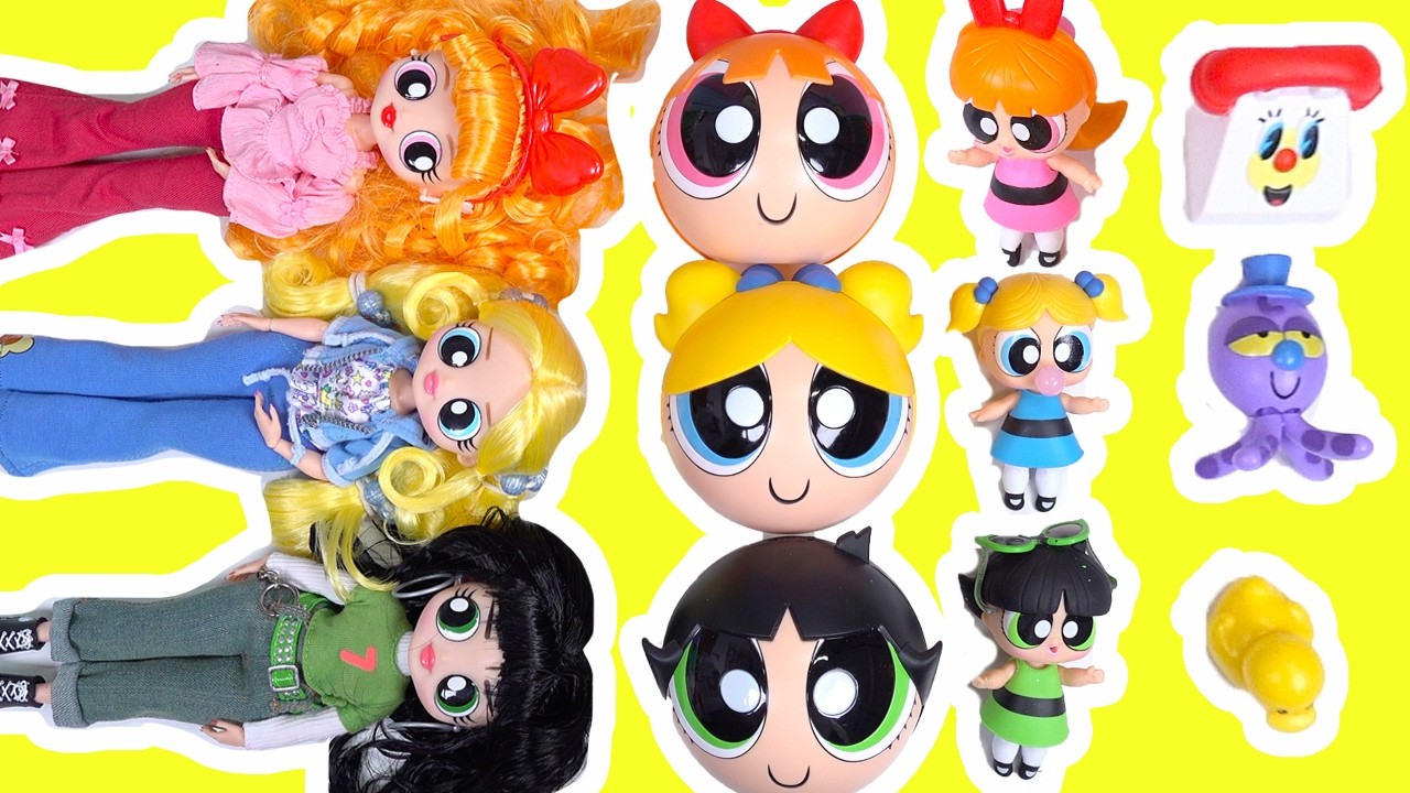 LOL Surprise Powerpuff Girls Dolls make Lil Sisters at Dollhouse! Pretend Play
