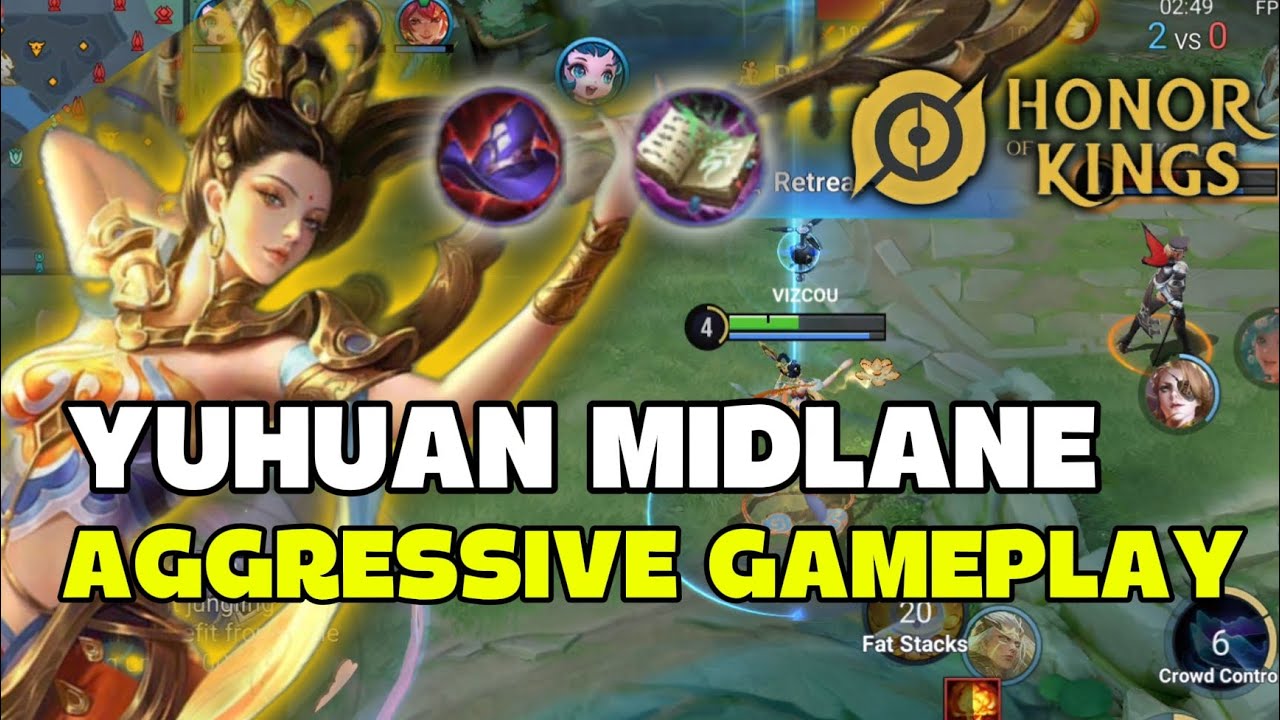YUHUAN MIDLANE AGGRESSIVE - HONOR OF KINGS GAMEPLAY
