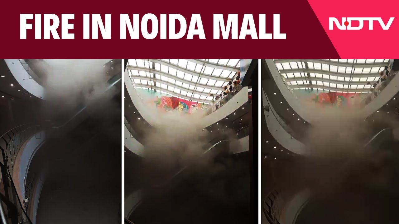 Noida Logix Mall | Fire At Noida's Popular Logix Mall, Smoke Fills Corridors, Mall Evacuated
