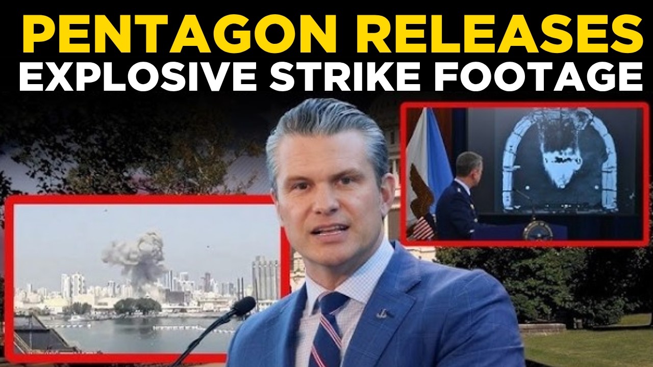 Pentagon LIVE: Exclusive Footage Shows Powerful US Strikes On Iran Military Targets | world news