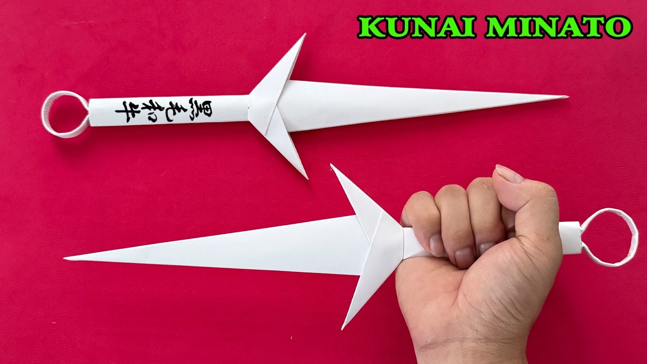 Origami Armas | Cómo Hacer Kunai Minato De Papel