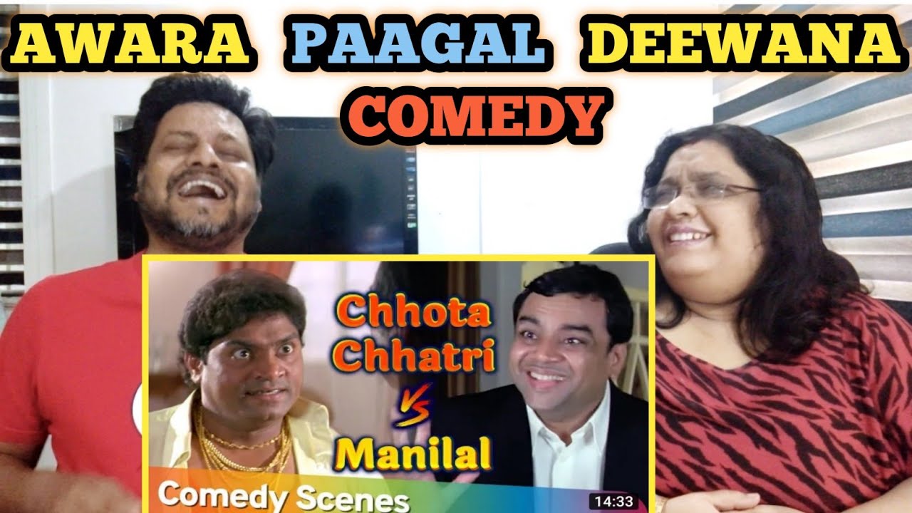 Awara Paagal Deewana Comedy Scenes | Paresh Rawal,Johny Lever | #awarapaagaldeewana movie | Reaction