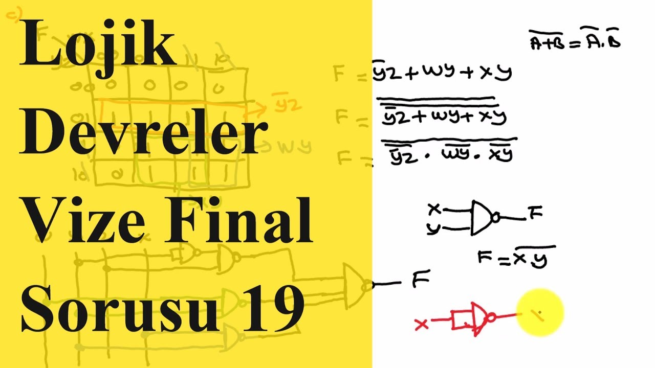 Lojik Devreler Vize ve Final Soruları ve Cevapları 19 | combinational circuit design examples |