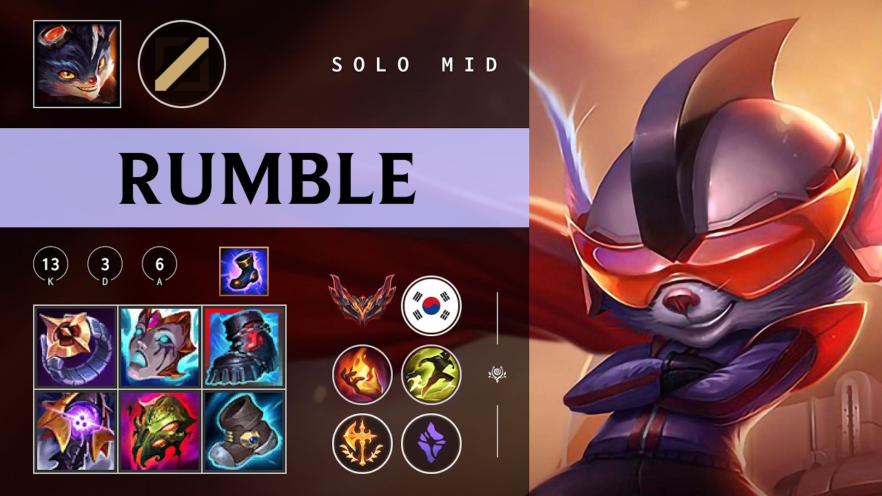 Rumble Mid vs Sion - KR Grandmaster Patch 26.04